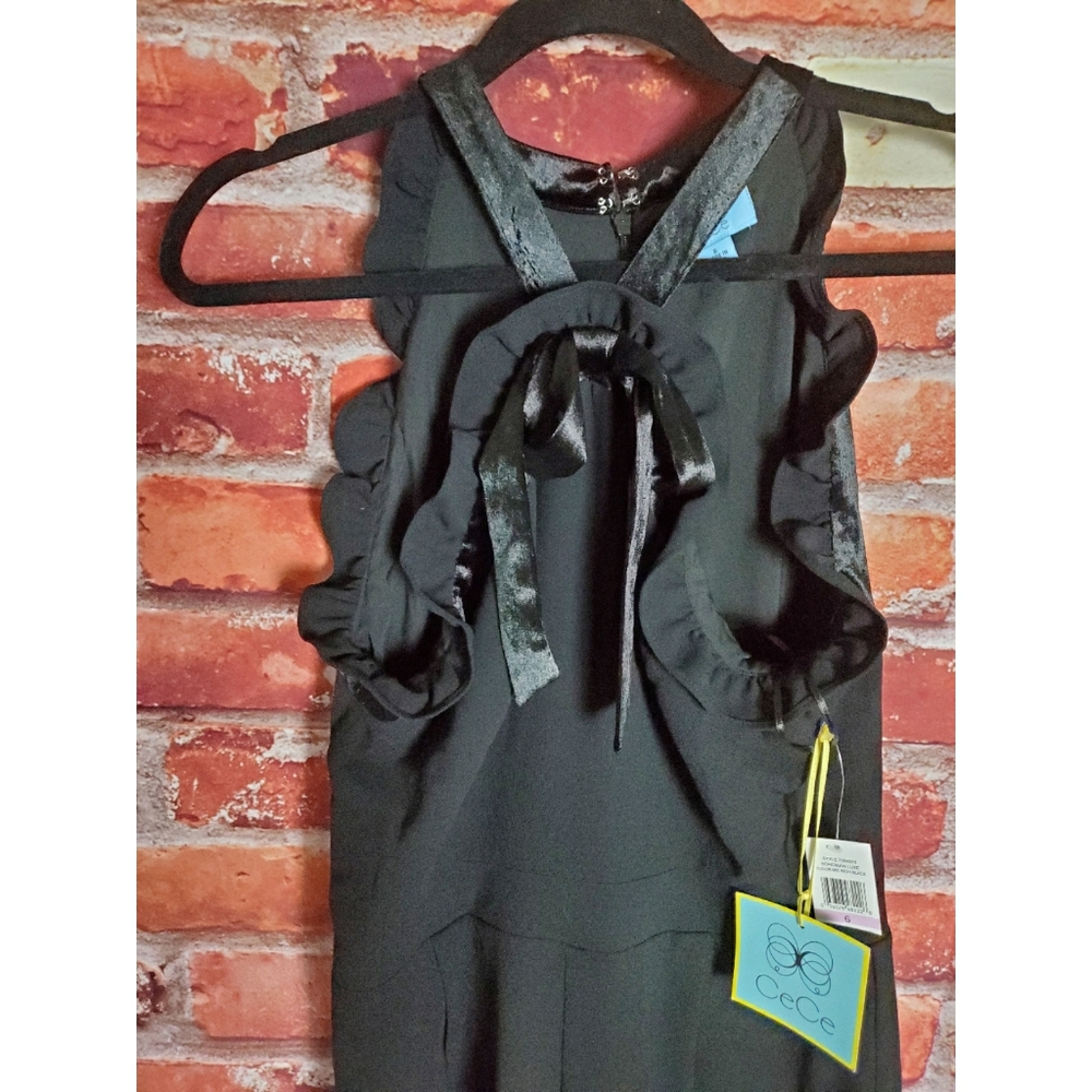 Cece Black Halter Jumpsuit Size 12 - Picture 5 of 5